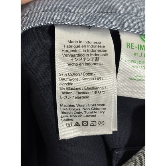 J.Crew 484 Chino Pant Mens 28 30 Blue Slim Fit Stretch New - Picture 16 of 16